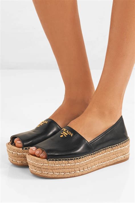 prada platform espadrille sneaker|prada platform sandals outfit.